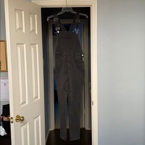 WeWoreWhat faded black overalls